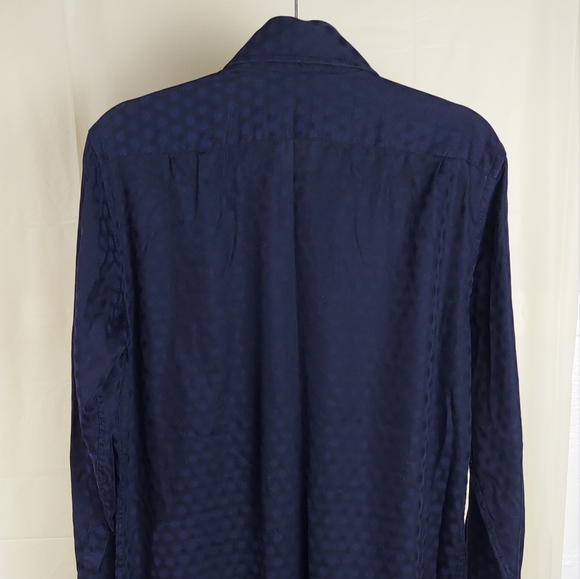 Neck 16 Men's Dress Shirt Honeycomb Pattern - Picture 5 of 14
